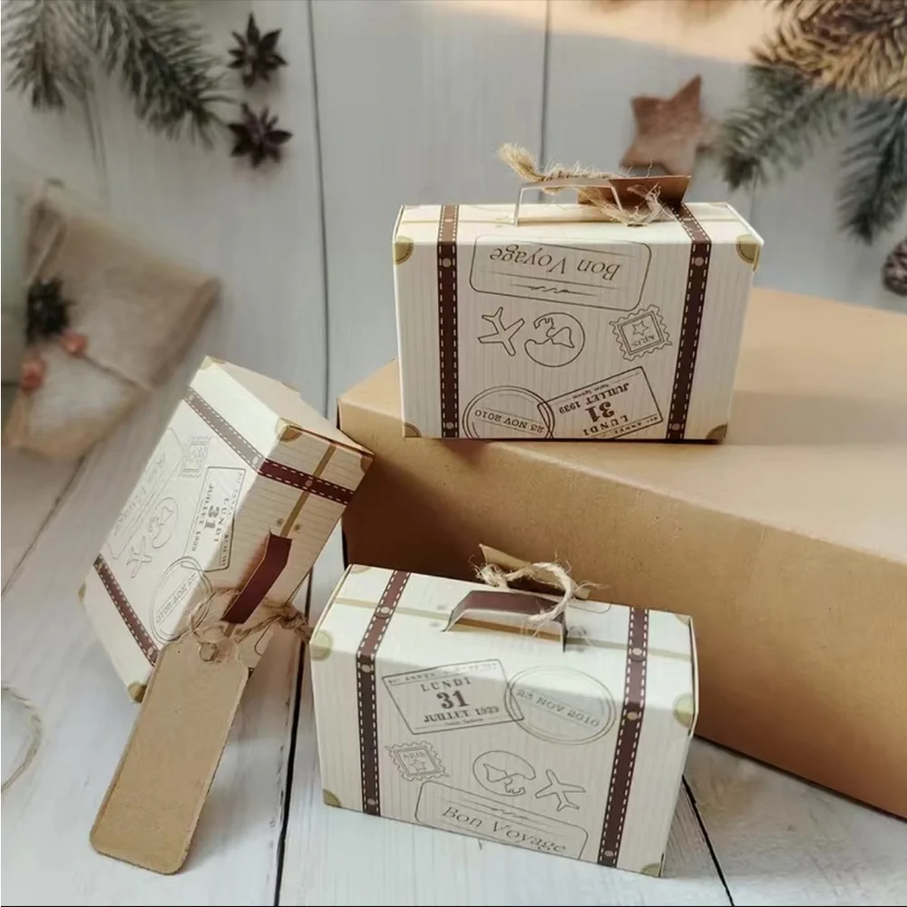 Set Of‎ 5pcs Mini Suitcase Gift Box - Perfect for Little Gifts For The Holidays